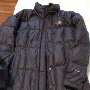 The north face long puffer down coat